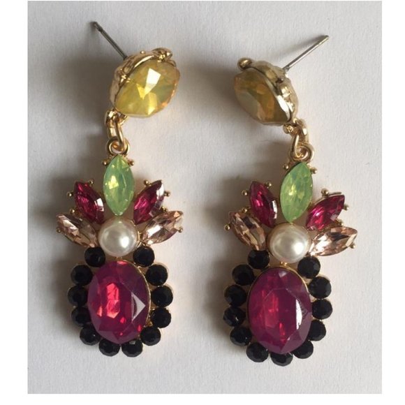 new Crystal Drop Earrings multicolor - Picture 3 of 3